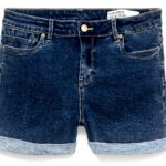 Shorts Denim VERO MODA Donna Orlo Arrotolato Blu