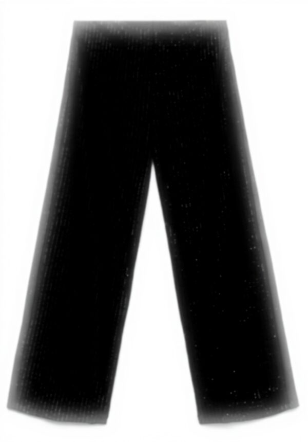 Pantaloni VERO MODA Glitter Nero Gamba Larga Donna