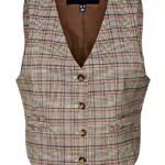 Gilet Donna VERO MODA Vmellie Check Elegante Sostenibile