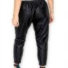 Pantaloni Vero Moda Loose Fit Pelle Ottica Nero Donna