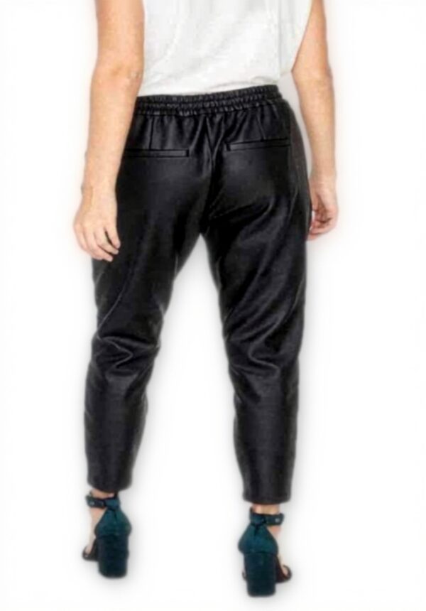 Pantaloni Vero Moda Loose Fit Pelle Ottica Nero Donna