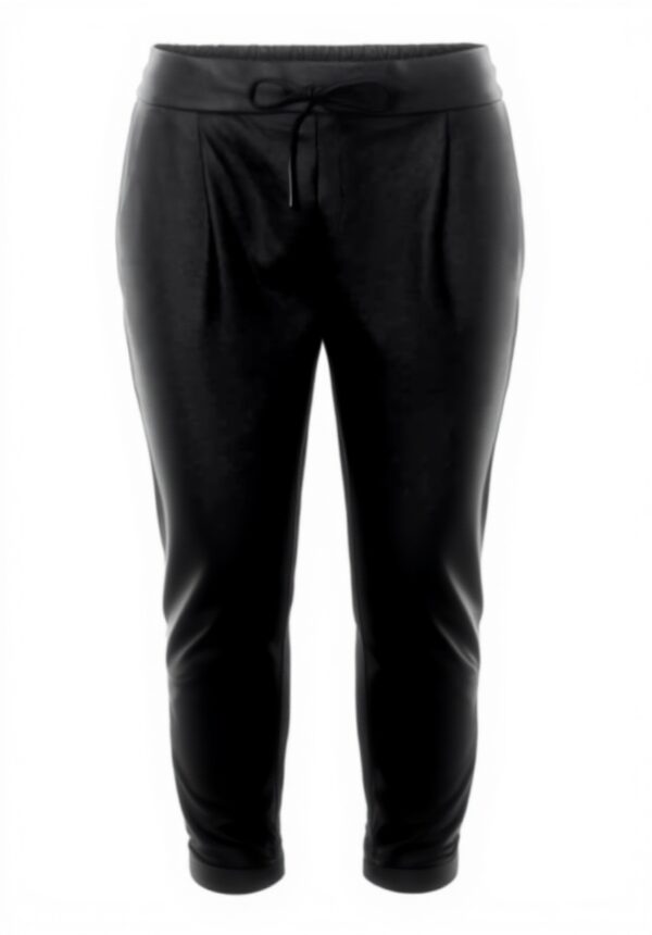 Pantaloni Vero Moda Loose Fit Pelle Ottica Nero Donna