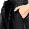 Pantaloni Vero Moda Loose Fit Pelle Ottica Nero Donna