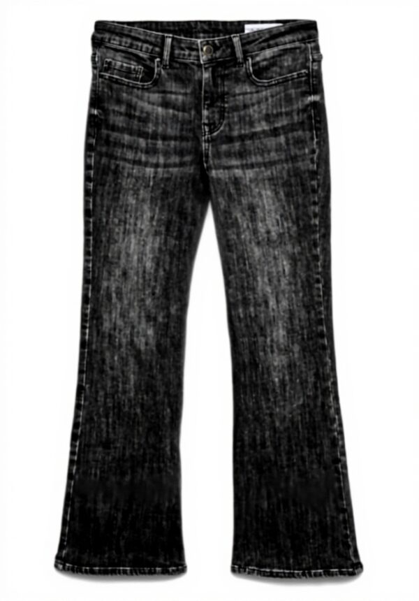 Vero Moda Jeans Donna Svasati Tasche Blu Scuro Media Denim