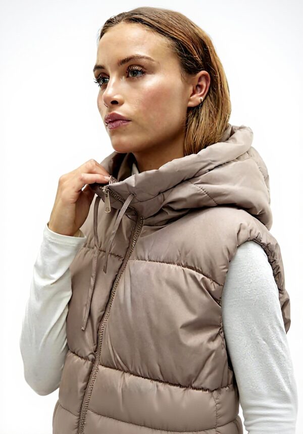 Gilet donna VERO MODA trapuntato cappuccio poliestere