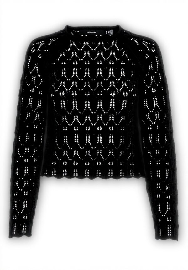 Vero Moda Maglione Donna Nero O-Neck Morbido Comodo