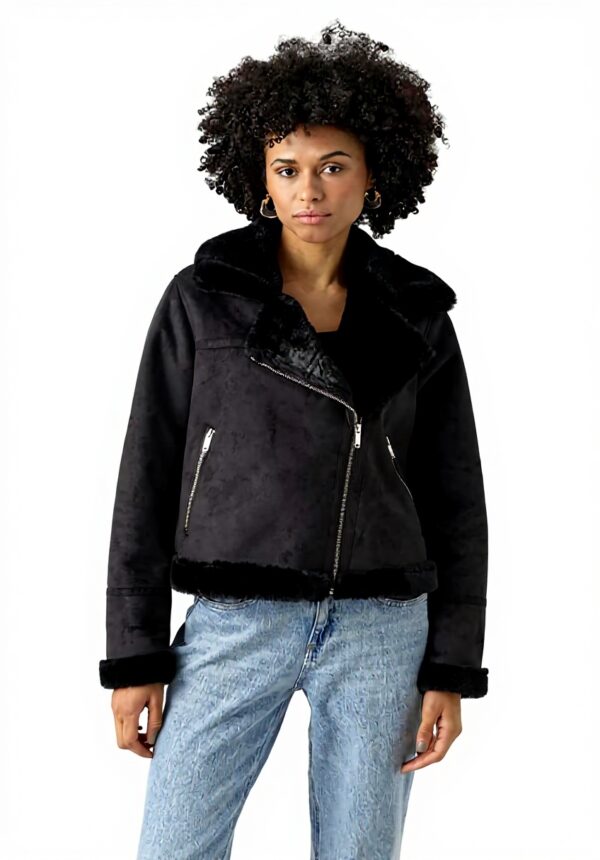 VERO MODA Giacca Finto Camoscio Donna Vmpeggy Moda