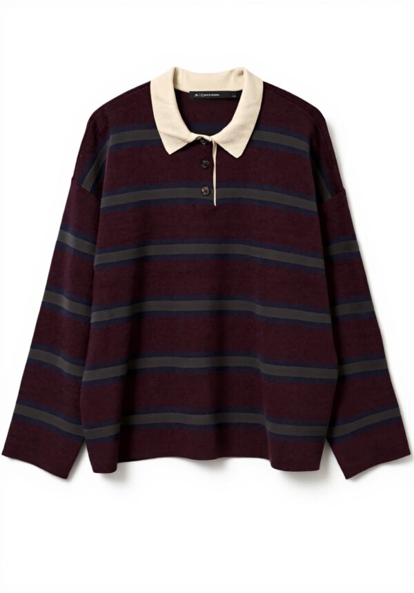 Vero Moda Maglione Donna Poloneck Taglio Largo Righe