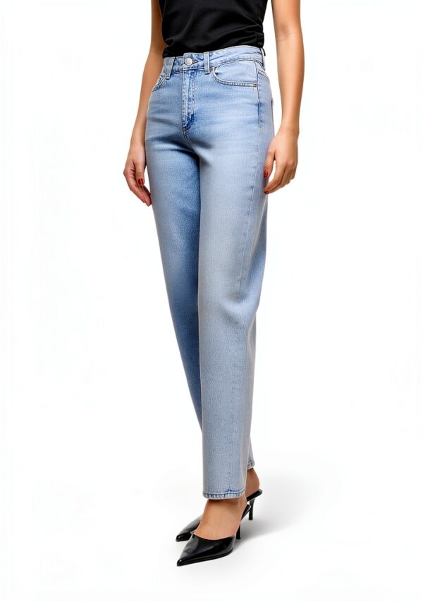 Jeans Vero Moda donna vita alta mix blu chiaro cotone-4