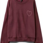 Vero Moda Top Donna Girocollo Maniche Lunghe Winetasting-0