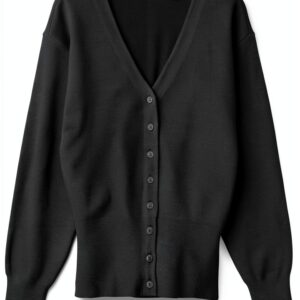 Vero Moda Cardigan Donna Scollo V Nero Betulla Mermaid-0