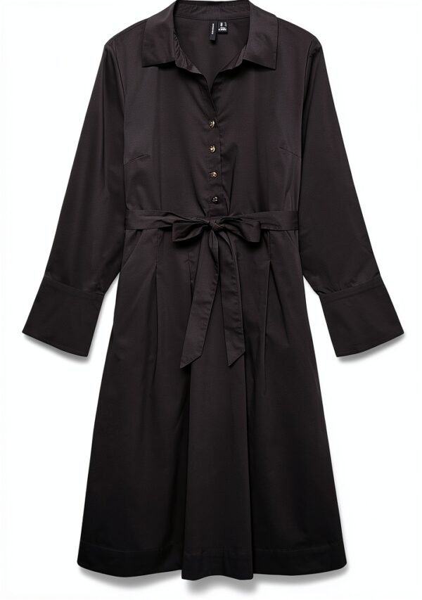 Vero Moda Abito Lungo Donna Girocollo Maniche Lunghe-0