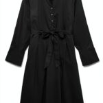 Vero Moda Abito Lungo Donna Scollo Rotondo Maniche Lunghe-0