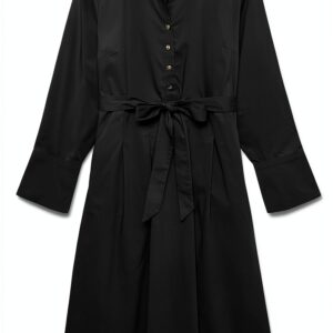 Vero Moda Abito Lungo Donna Scollo Rotondo Maniche Lunghe-0