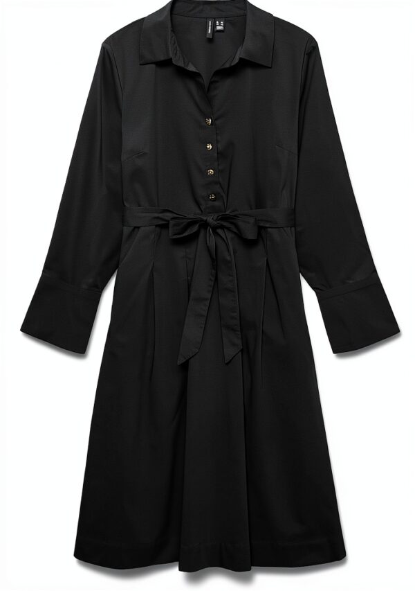 Vero Moda Abito Lungo Donna Scollo Rotondo Maniche Lunghe-0