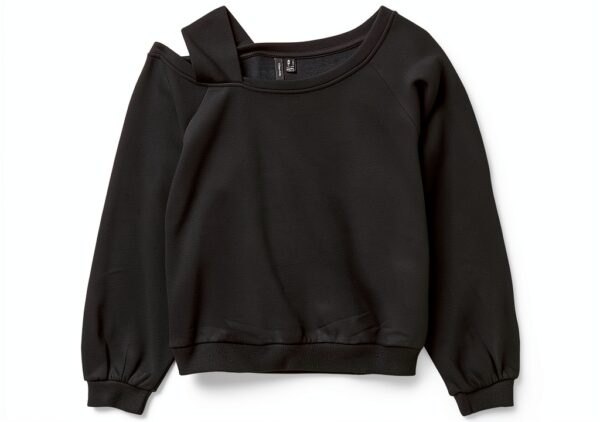 Felpa Vero Moda Donna Nero L Poliestere Cotone Sciolto-5