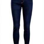 Jeans Donna Sostenibili Elastico Skinny Fit Blu Jeans Scuro-0