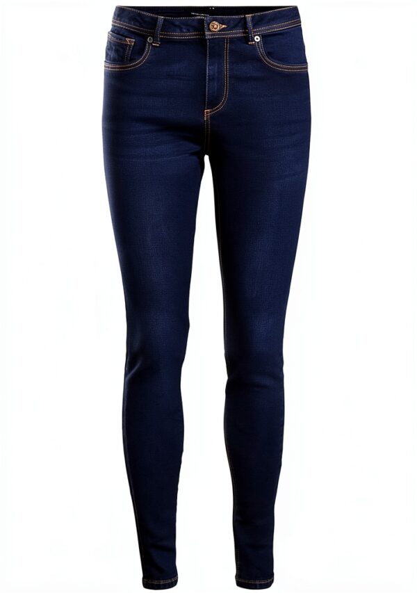 Jeans Donna Sostenibili Elastico Skinny Fit Blu Jeans Scuro-0