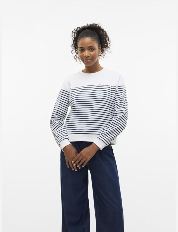 Vero Moda Felpa Donna Taglio Largo Stampa Ballerino Di-1