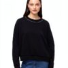 Vero Moda Top Donna Nero Girocollo Maniche Lunghe Normale-1