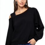 Felpa Vero Moda Donna Nero L Poliestere Cotone Sciolto-0