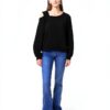 Felpa Vero Moda Donna Nero L Poliestere Cotone Sciolto-2
