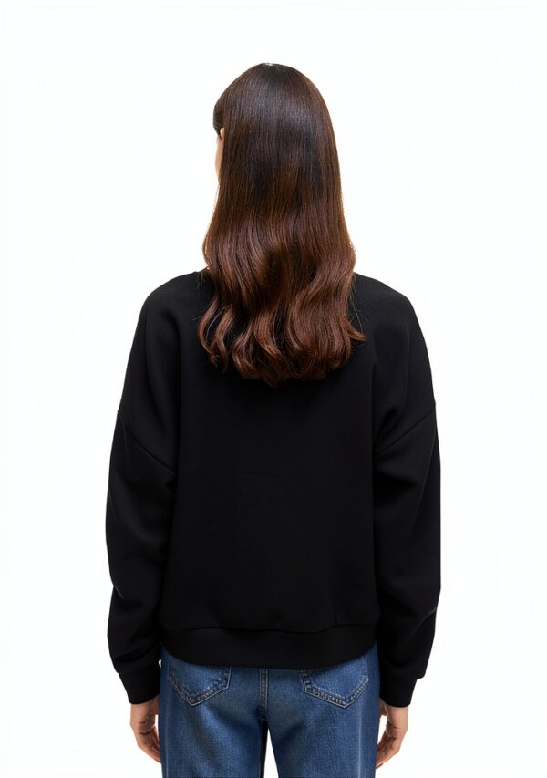 Vero Moda Top Donna Nero Girocollo Maniche Lunghe Normale-2