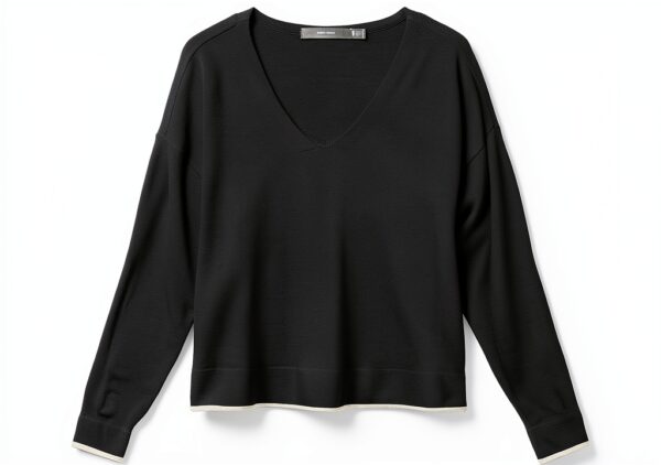 VERO MODA Maglione Donna Scollo a V Lavorato a Maglia