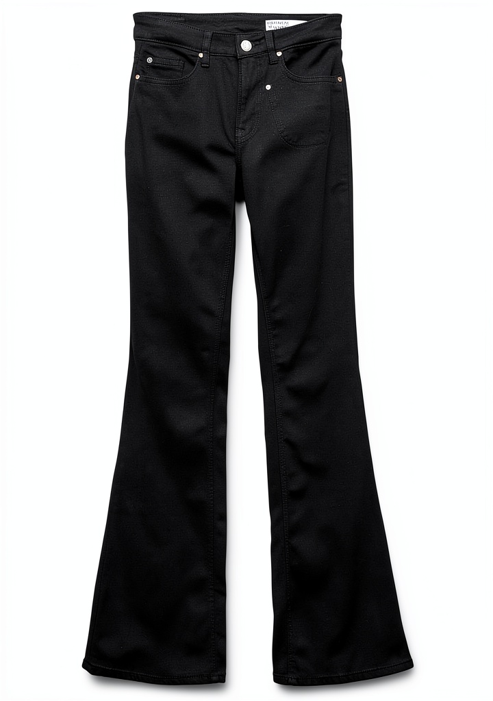 Donna che indossa jeans VERO MODA Flared Fit in contesto urbano