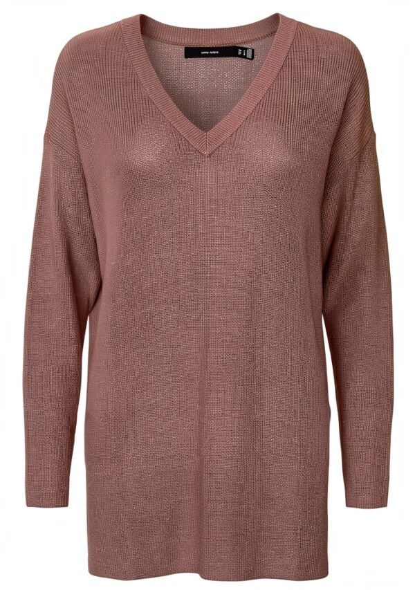 VERO MODA Maglione Donna Scollo a V Lavorato a Maglia