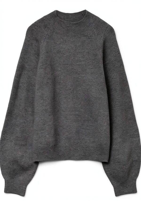 Maglione VERO MODA Donna Maglia Collo Alto Melange Grigio