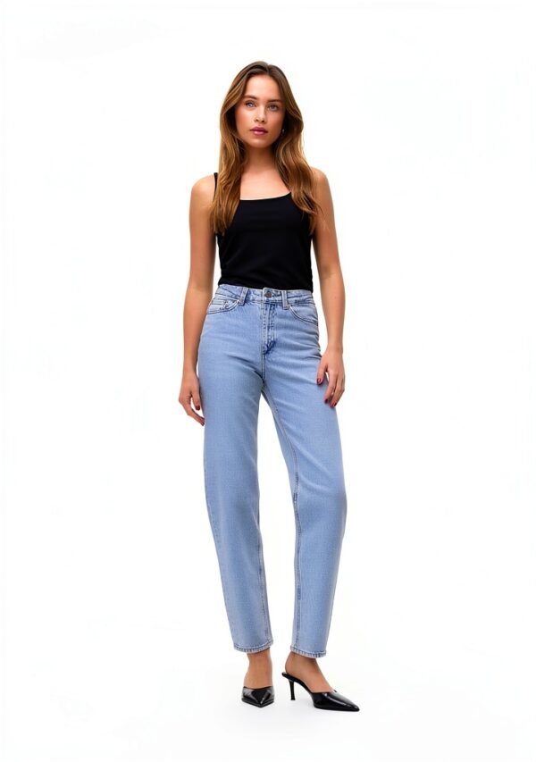Jeans Vero Moda donna vita alta mix blu chiaro cotone-3