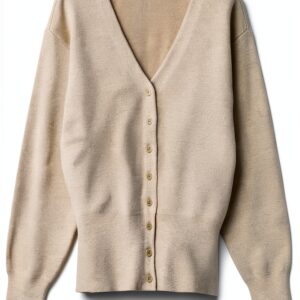 Vero Moda Cardigan Donna Scollo V Maniche Lunghe Betulla-0