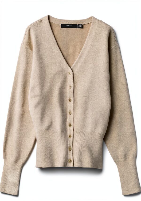 Vero Moda Cardigan Donna Scollo V Maniche Lunghe Betulla-0
