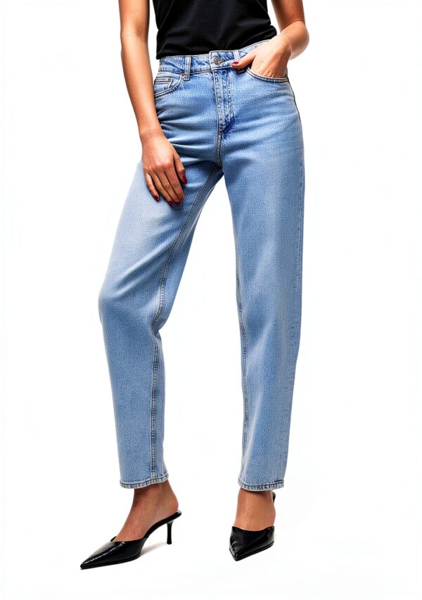 Jeans Vero Moda donna vita alta mix blu chiaro cotone-1