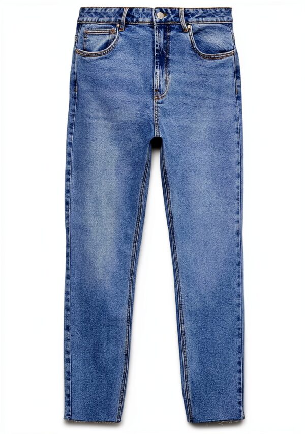 VERO MODA Jeans Donna Vita Alta Fit Dritto Mix Blu Chiaro