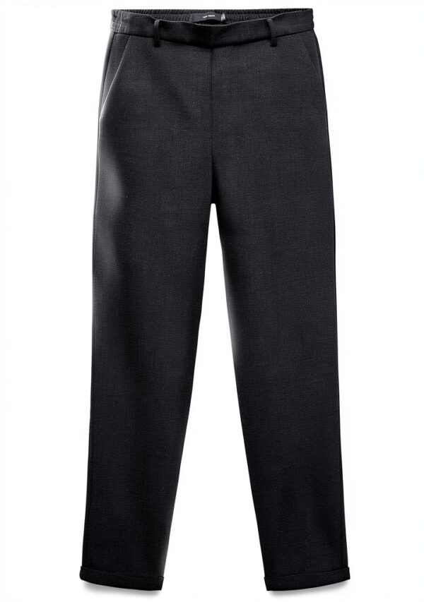 VERO MODA Pantaloni Donna Loose Grigio Scuro Mélange