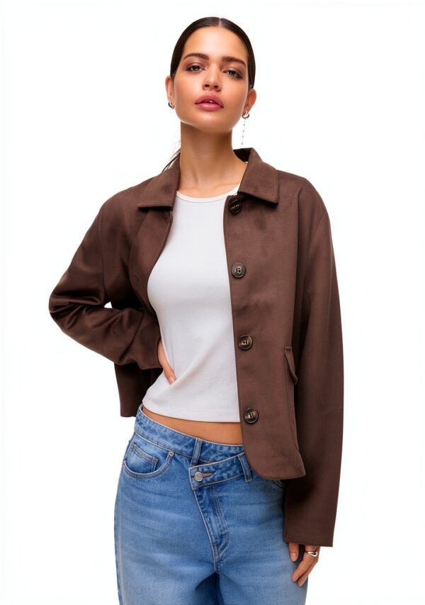 Vero Moda Giacca Donna Colletto a Risvolto Manica Lunga-3