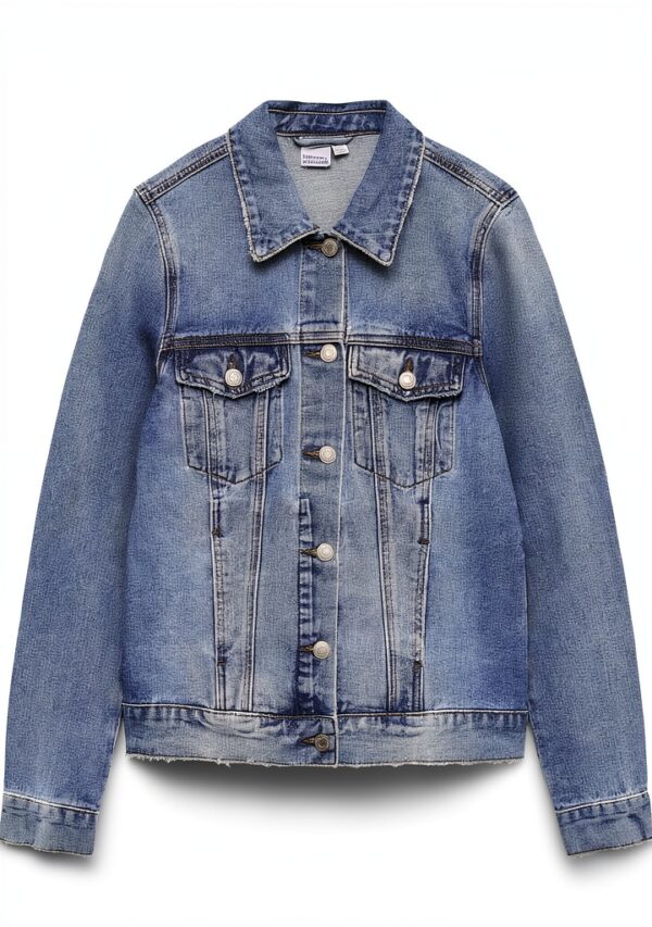 Giacche Donna VERO MODA Denim Collo Italiano Tessuto