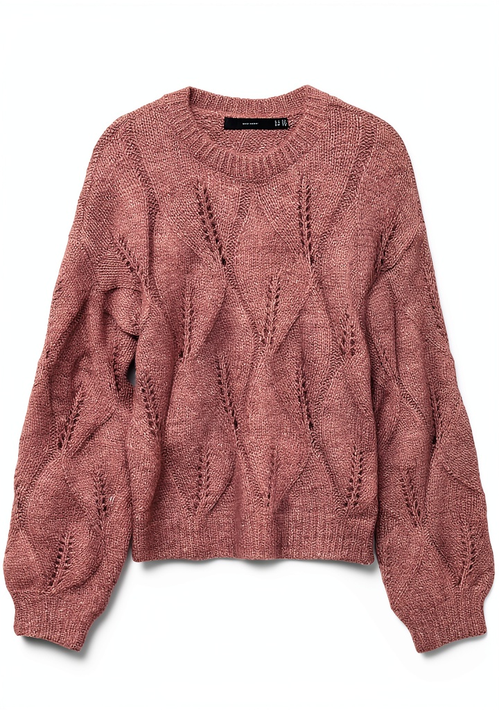 'Vero Moda Vmzenia maglione donna in colore Marrone Rosa'