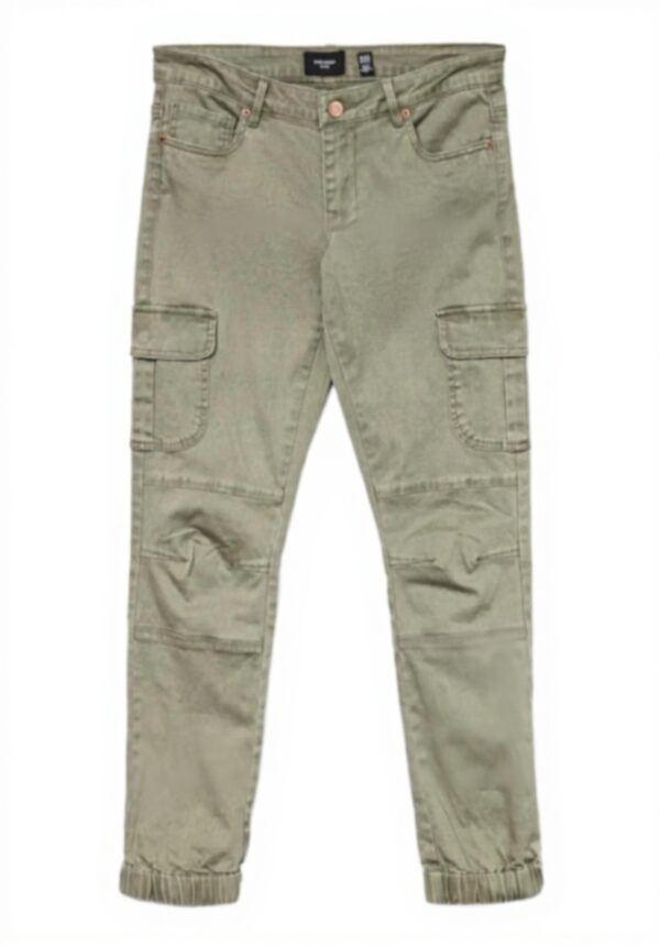 VMIVY Jeans Donna Stretch Cargo Verde Pantaloni Jogger