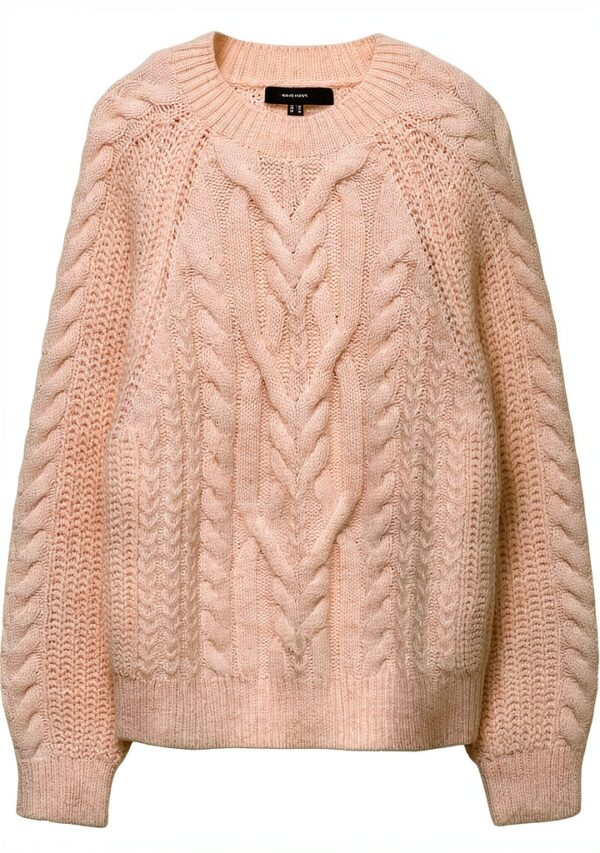 Vero Moda Maglione Donna Pink Dogwood Collo Alto Maniche