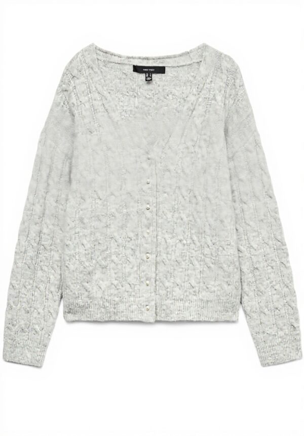 VERO MODA Cardigan Donna Scollo a V Maglione Lungo