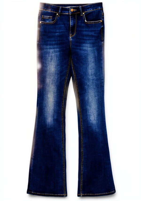 Vero Moda Jeans Donna Flared Li213 Noos Denim Grigio Medio