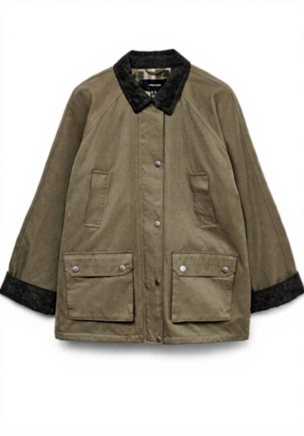 VERO MODA Giacca Donna Vmwales Colletto Flyaway Foglia Di