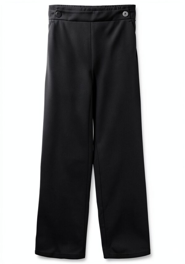 Pantaloni Vero Moda Larghi Donna Nero Elastico in Vita