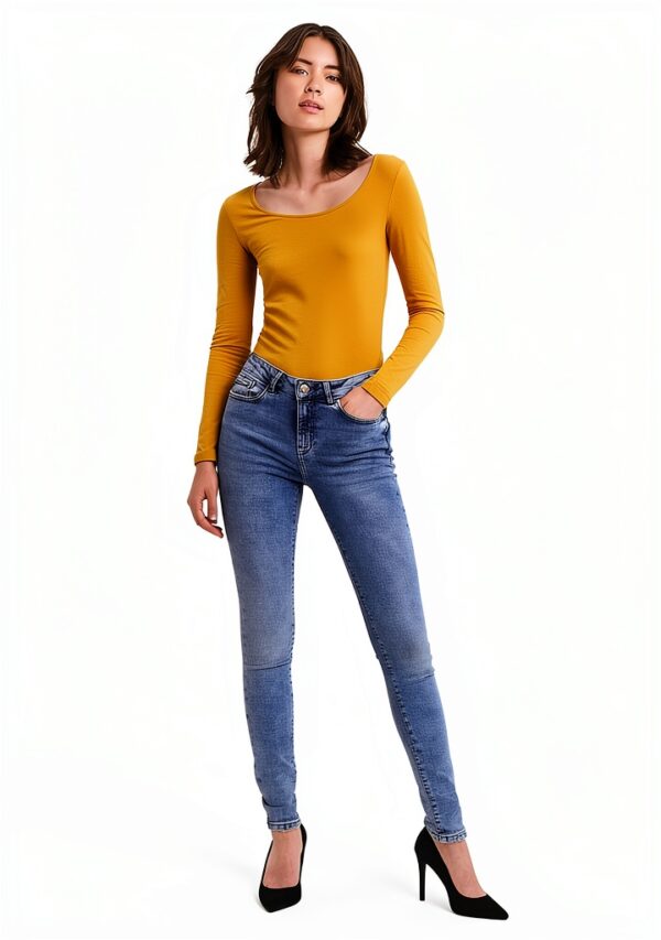 Bestseller Donna Maglietta Misto Cotone Confezione 3 Slim-5