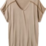 Bestseller T-shirt Donna Relaxed Fit Colori Betulla Serah-0