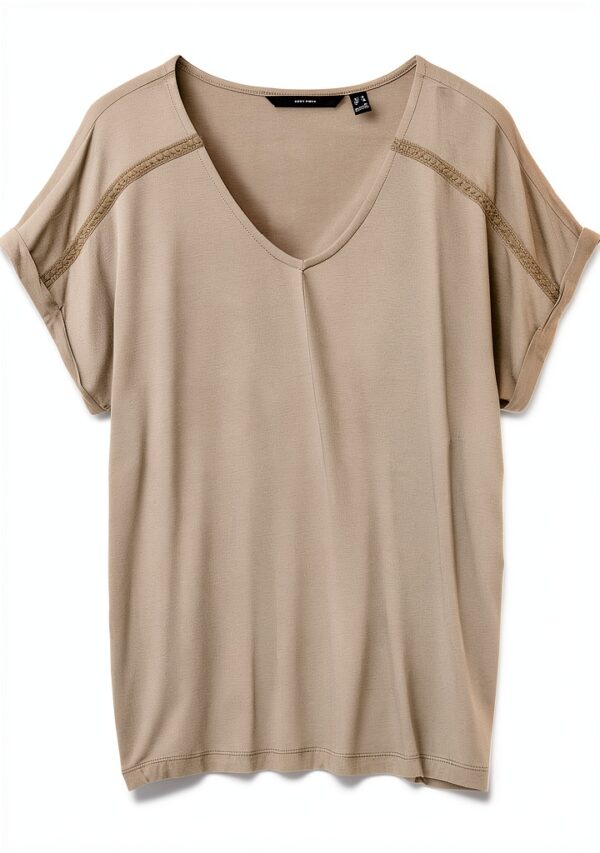 Bestseller T-shirt Donna Relaxed Fit Colori Betulla Serah-0