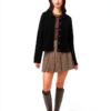Vero Moda Cardigan Donna Nero Colletto Polo Maniche Lunghe-1